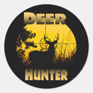Deer In Cross Hairs Sticker