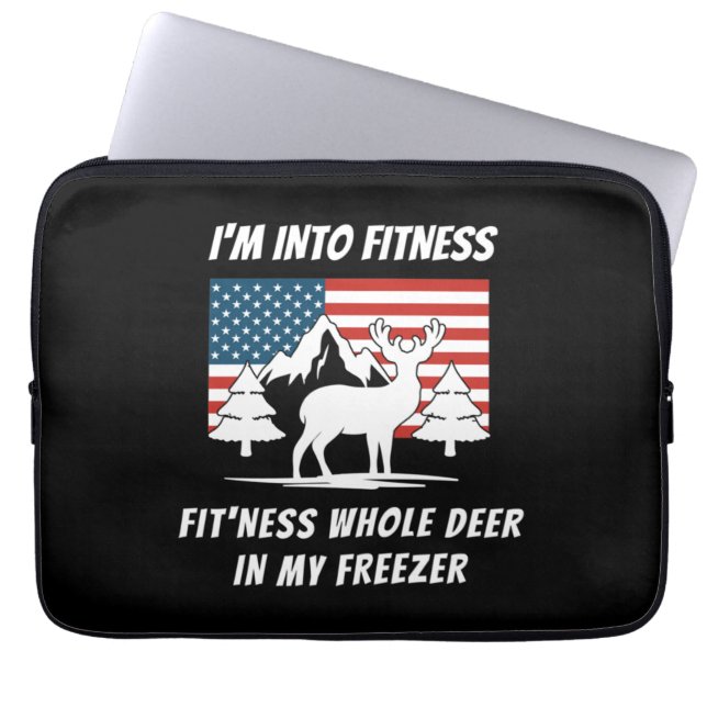 Deer In My Freezer - Deer Hunter Deer Hunting Laptop Sleeve (Front)