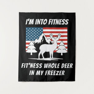 Deer In My Freezer - Deer Hunter Deer Hunting Tapestry