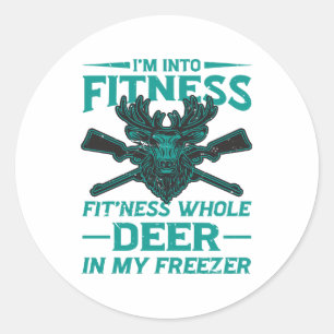 Deer In My Freezer - hunting lover Classic Round Sticker