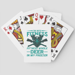 Deer In My Freezer - hunting lover Playing Cards