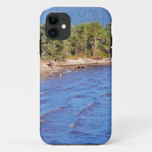 Deer in Nehalem Bay - Oregon State Park iPhone 11 Case