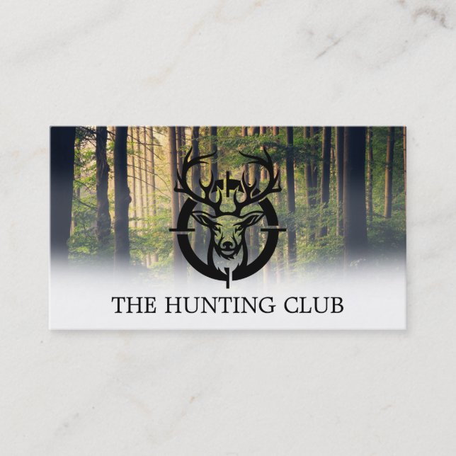Deer in Rifle Scope | Forrest Business Card (Front)