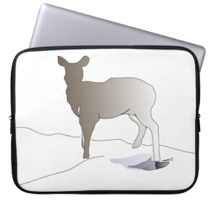 Deer in Silhouette Laptop Sleeve