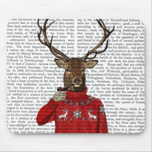 Deer in Ski Sweater 2 Mouse Mat