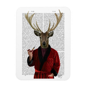 Deer in Smoking Jacket Magnet