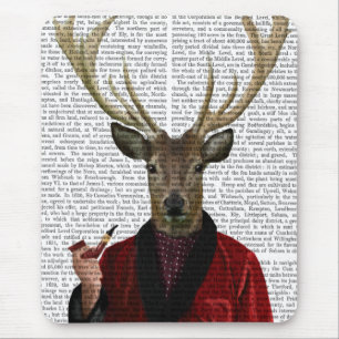 Deer in Smoking Jacket Mouse Mat