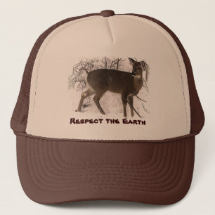 Deer in Snow - Earth Day Trucker Hat