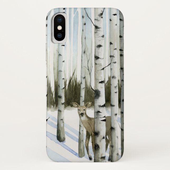 Deer in Snowfall Case-Mate iPhone Case (Back)