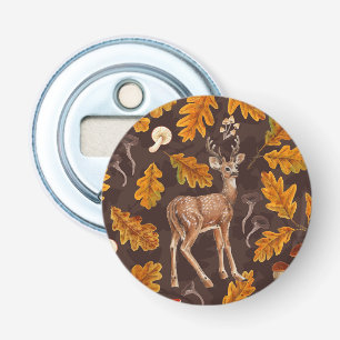 Deer in the autumnal forest 2 bottle opener