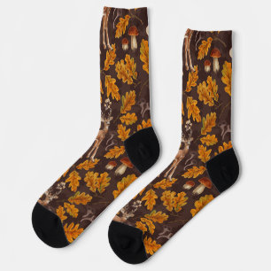Deer in the autumnal forest 2 socks