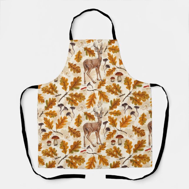 Deer in the autumnal forest apron (Front)