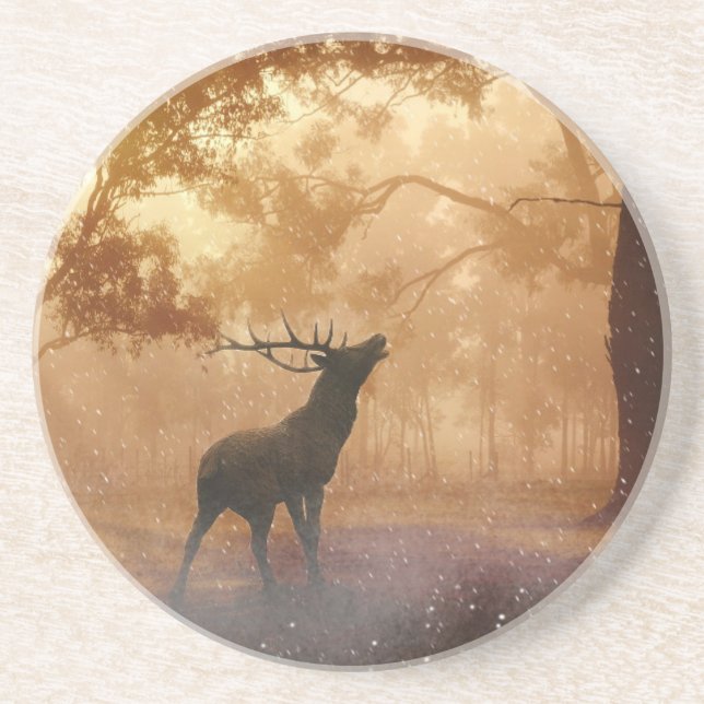 Deer In The Forest Coaster (Front)