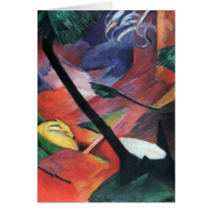 Deer in the Forest II by Franz Marc; Reh im Walde