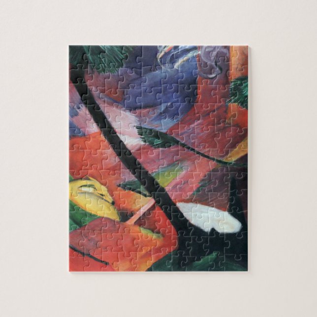 Deer in the Forest II by Franz Marc; Reh im Walde Jigsaw Puzzle (Vertical)