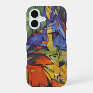 Deer in the Forest II by Franz Marc, Vintage Art iPhone 16 Case