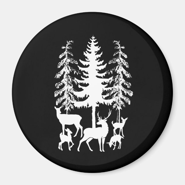 Deer in the Forest Magnet (Front)