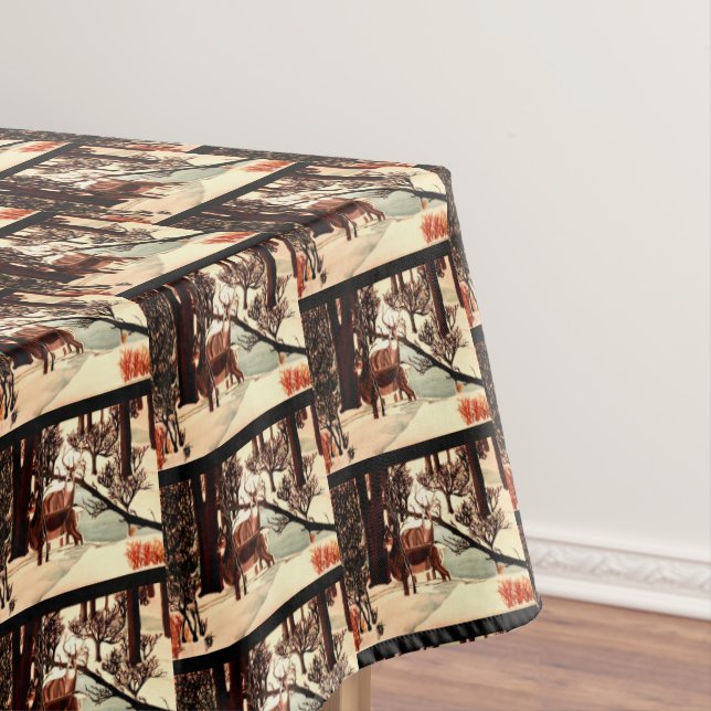 DEER IN THE FOREST table cloth (In Situ)