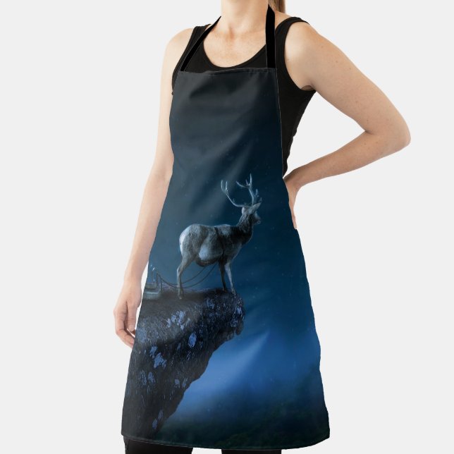deer in the moonlight apron (Insitu)