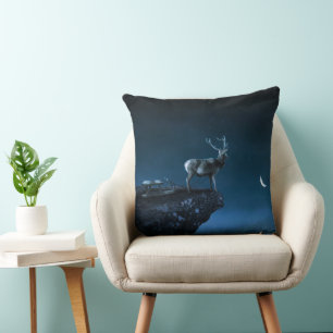 deer in the moonlight cushion