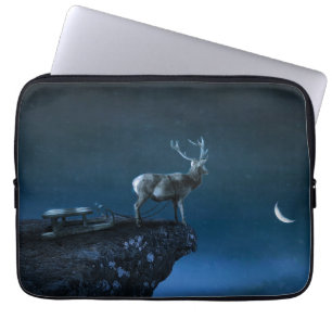 deer in the moonlight laptop sleeve