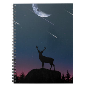 deer in the moonlight notebook