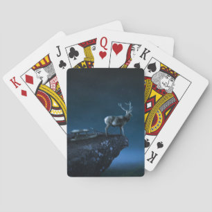 deer in the moonlight playing cards