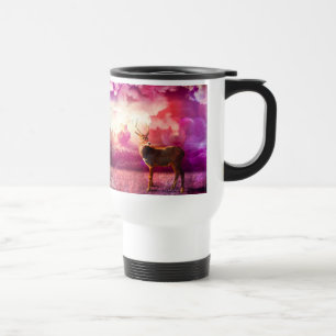 Deer In the Pink Clouds Mug