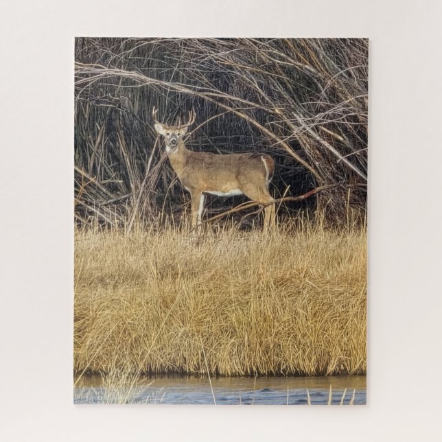 Deer in the Thicket Jigsaw Puzzle (Vertical)
