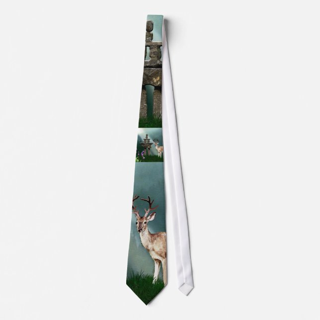 DEER & INUKSHUK Collection Tie (Front)