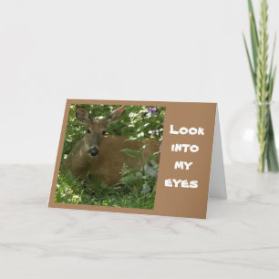 DEER IS **SINGING** HAPPY BIRTHDAY TO "YOU" CARD