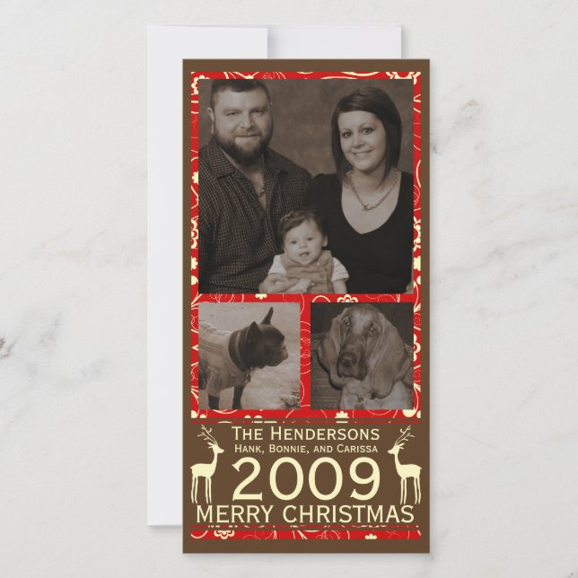 Deer it's Cristmas! Holiday Photocard (Front)