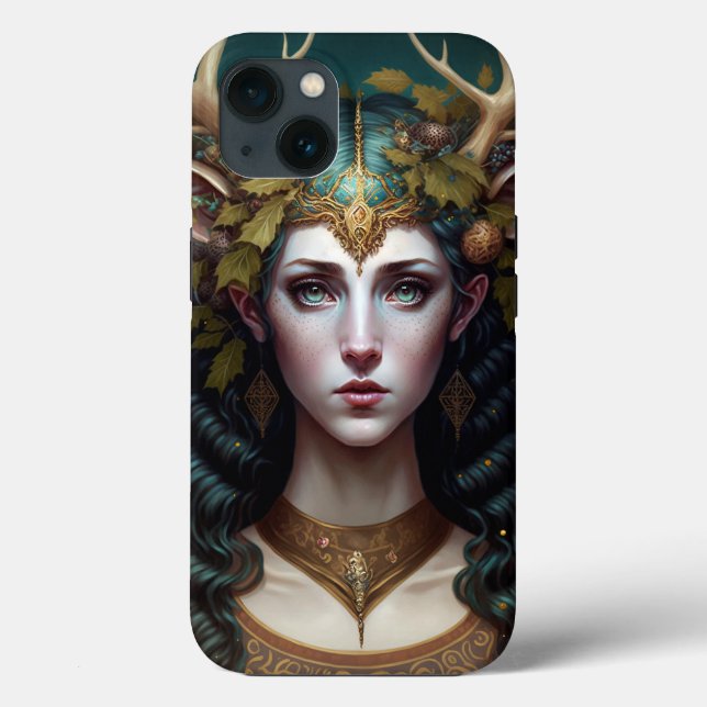 Deer Lady Fantasy Art Case-Mate iPhone Case (Back)