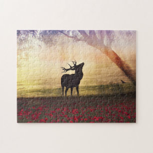 Deer Landscape - Jigsaw Puzzle
