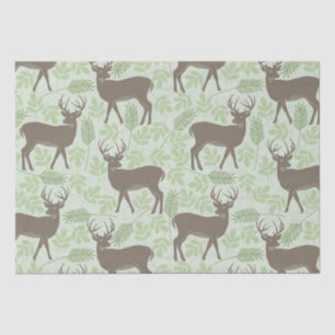 Deer leaf nature pattern tissue paper