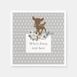 deer, little deer, woodland, cute napkins