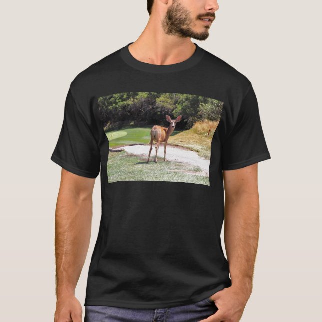 deer looking at the camera nature T-Shirt (Front)