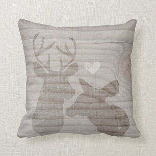 Deer Love Couple by VOL25 Cushion