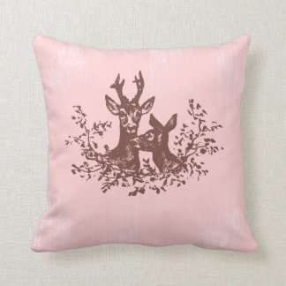 Deer Love Vintage pillow
