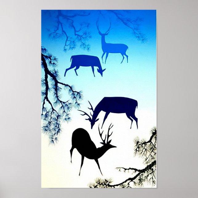 Deer - Magic Realism  Eyvind Earle Poster (Front)