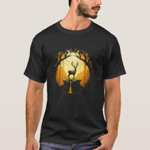 Deer Majestic Buck Antlers Wildlife Forest Animal T-Shirt