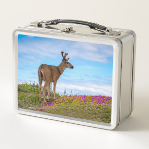 Deer Metal Lunchbox Coastal Wildflower Wildlife