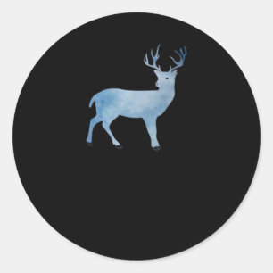 Deer Modern Artistic Design  Classic Round Sticker