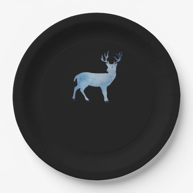 Deer Modern Artistic Design  Paper Plate (Front)
