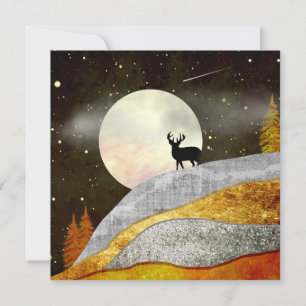 Deer Moon Landscape