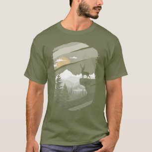 Deer Mountain Forest for Men Boys T-Shirt