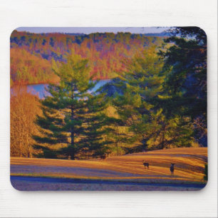 Deer & Mt. Lake Mouse Mat