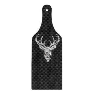 Deer on Carbon Fibre Style Print Cutting Board