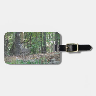 Deer on the Edge of the Woods Luggage Tag