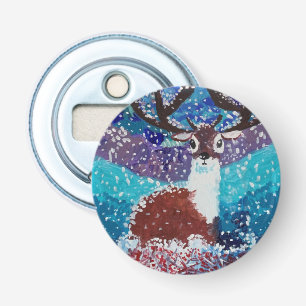 Deer Painting Bottle Opener